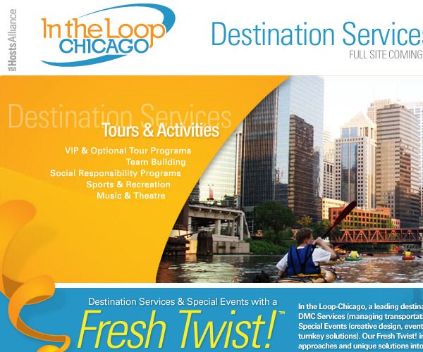 In the Loop - Chicago, Destination Services and Special Events with a Fresh Twist!