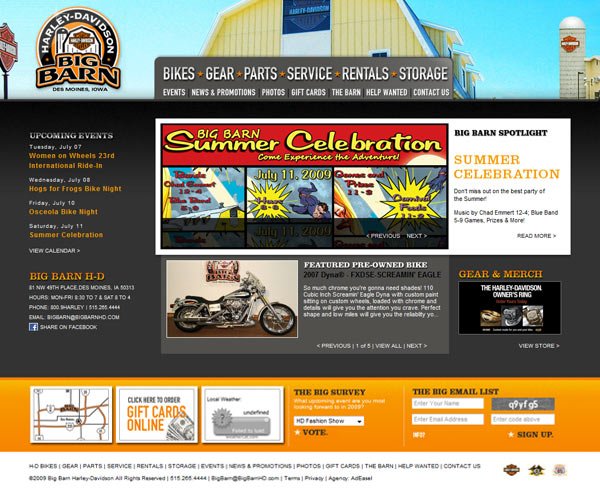 Take a test ride at BigBarnHD.com