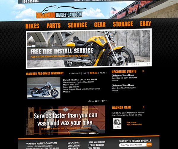 Waukon Harley-Davidson's website is located at www.waukonharley.com 
